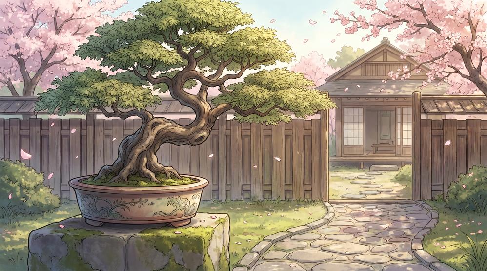 色虎盆景植物视频制作